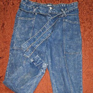 Forever 21, Denim - Dark Cargo Joggers, Jeans, Size: US 30